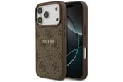 Mobil - Deksel og etui - GUESS 4G Ring Classic Logo MagSafe Case for iPhone 17 Pro - Brown - 3666339491062