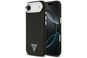 Mobil - Deksel og etui - GUESS Glitter Triangle Logo MagSafe Case for iPhone Air - Black - 3666339516802