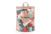 Babyleker - Ecoiffier 60 pcs bricks pink bag - BB Abrick - 7933