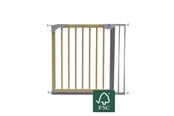 Babyutstyr - BabyDan Designer Gate med 2 forlengere, nature/ silver - 501242