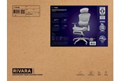 Gamingstol - Trust GXT725W RIVARA MESH GAMING CHAIR - WHITE - 26146