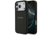 Mobil - Deksel og etui - GUESS Grained Ring MagSafe case for iPhone 17 Pro - black - 3666339490904