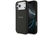 Mobil - Deksel og etui - GUESS Grained Ring MagSafe case for iPhone 17 Pro Max - black - 3666339490911