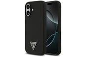Mobil - Deksel og etui - GUESS Silicone Triangle Logo MagSafe Case for iPhone 17 - Black - 3666339517113