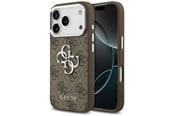 Mobil - Deksel og etui - GUESS 4G Big 4G Classic Logo case for iPhone 17 Pro brown - silver - 3666339517939