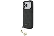 Mobil - Deksel og etui - GUESS 4G Charms Collection MagSafe case for iPhone 17 Pro - black - 3666339525484
