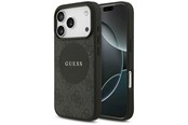 Mobil - Deksel og etui - GUESS 4G Circle Classic Logo MagSafe case for iPhone 17 Pro - black - 3666339489984