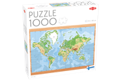 Puslespill - Tactic World Map 1000 pcs - 58263