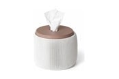 Dekorasjon - Simiu - Tiseo - toalettpapirholder - Hvit-marmor/leirbrun - 5714255019643