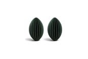 Dekorasjon - Simiu - Juleoppheng - 6 cm - Oval - Grønn - 2 pk - 5714255018998