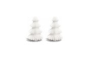 Dekorasjon - Simiu - Juleoppheng - 6 cm - Grantre - Silkehvit - 2 pk - 5714255019049