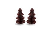 Dekorasjon - Simiu - Juleoppheng - 6 cm - Grantre - Bordeaux rød - 2 pk - 5714255019063