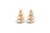 Dekorasjon - Simiu - Juleoppheng - 6 cm - Grantre - Beige - 2 pk - 5714255019056