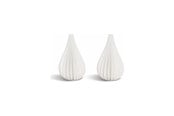 Dekorasjon - Simiu - Juleoppheng - 6 cm - Dråpe - Silkehvit - 2 pk - 5714255018929