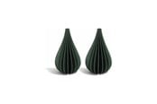 Dekorasjon - Simiu - Juleoppheng - 6 cm - Dråpe - Grønn - 2 pk - 5714255018950