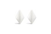 Dekorasjon - Simiu - Juleoppheng - 6 cm - Diamant - Silkehvit - 2 pk - 5714255019001