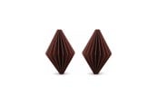 Dekorasjon - Simiu - Juleoppheng - 6 cm - Diamant - Bordeaux rød - 2 pak - 5714255019025