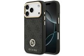 Mobil - Deksel og etui - GUESS 4G Strass Logo MagSafe case for iPhone 17 Pro - black - 3666339529123