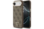 Mobil - Deksel og etui - GUESS 4G Triangle Logo MagSafe Case for iPhone Air Brown - Gold - 3666339521127