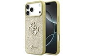 Mobil - Deksel og etui - GUESS Fixed Glitter Big 4G case for iPhone 17 Pro Max - gold - 3666339492205