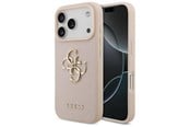 Mobil - Deksel og etui - GUESS Grained Big 4G & Classic Logo iPhone 17 Pro Case - Pink - 3666339524937