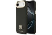 Mobil - Deksel og etui - GUESS Grained Strass Logo MagSafe case for iPhone Air - black - 3666339529758
