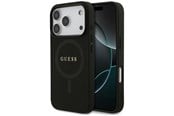 Mobil - Deksel og etui - GUESS Saffiano Classic Logo MagSafe Case for iPhone 17 Pro - Black - 3666339492397