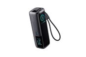 Nødlader - Joyroom PODIX PR70 240W Power Bank with Two Built-in USB-C Cables & Two Displays- Gray - 25000 mAh - PR70