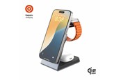Mobil - Adaptere og ladere - FIXED 3in1 Mag ALU 25W Qi2.2 Wireless Apple Charging station - Space Grey - FIXMPOS-AL3-GR