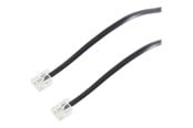Nettverkskabel - Helos S-Impuls phone cable - 1.5 m - black - Svart - 1m - 70083-1.5
