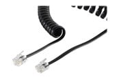 Nettverkskabel - SCONN S-Impuls phone cable - 10 m - black - Svart - 10m - 70135-10