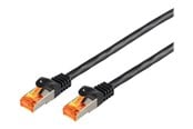 Nettverkskabel - SCONN S-Impuls patch cable - 15 m - black - Svart - 15m - 08-26085