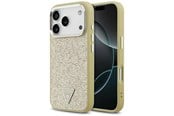 Mobil - Deksel og etui - GUESS Glitter Triangle Logo MagSafe Case for iPhone 17 Pro - Gold - 3666339557447