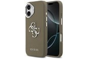 Mobil - Deksel og etui - GUESS Grained Big 4G Classic Logo iPhone 17 Case - Brown - 3666339518233