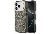 Mobil - Deksel og etui - GUESS Python Pattern MagSafe Case for iPhone 17 Pro - Brown - 3666339535490