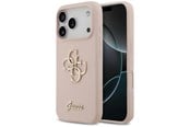 Mobil - Deksel og etui - GUESS Silicone Big 4G Script Case for iPhone 17 Pro - Pink - 3666339522735