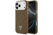 Mobil - Deksel og etui - GUESS Triangle Logo MagSafe case for iPhone 17 Pro - brown - 3666339515539