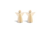 Dekorasjon - Mumi3D Juleoppheng - Engler - 6 cm - Beige - 2 stk. - 5714255018769