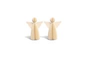 Dekorasjon - Mumi3D Juleoppheng - Engler - 9 cm - Beige - 2 stk. - 5714255018882