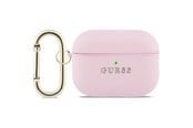 Mobil - Andre tilbehør - GUESS Grained Classic Logo Case for AirPods Pro 3 - Pink - 3666339574789