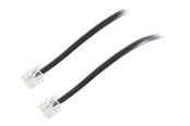Nettverkskabel - S-Impuls phone cable - 6 m - black - Svart - 70086-6/6