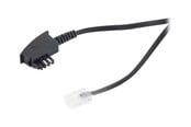 Nettverkskabel - S-Impuls phone cable - 10 m - black - Svart - 10m - 70002-10