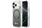 Mobil - Deksel og etui - GUESS IML Gradient Script Metal MagSafe Case for iPhone 17 Pro - Black - 3666339588144