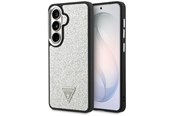 Mobil - Deksel og etui - GUESS Fixed Glitter Triangle MagSafe case for Samsung Galaxy S26 - silver - 3666339613549