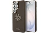 Mobil - Deksel og etui - GUESS Grained Big 4G Metal Logo Case for Samsung Galaxy S26 Ultra - Brown - 3666339612962