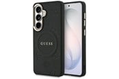 Mobil - Deksel og etui - GUESS Saffiano Peony Embossed Ring MagSafe case for Samsung Galaxy S26 - black - 3666339613273