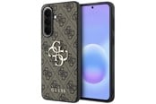 Mobil - Deksel og etui - GUESS Leather 4G Metal Logo Case for Samsung Galaxy A37 5G - Brown - 3666339620974