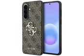 Mobil - Deksel og etui - GUESS Leather 4G Metal Logo Case for Samsung Galaxy A57 5G - Brown - 3666339620981