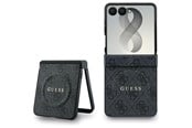 Mobil - Deksel og etui - GUESS 4G Classic MagSafe Case for Samsung Galaxy Z Flip 8 - Black - 3666339662646