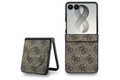 Mobil - Deksel og etui - GUESS 4G Classic MagSafe Case for Samsung Galaxy Z Flip 8 - Brown - 3666339662677